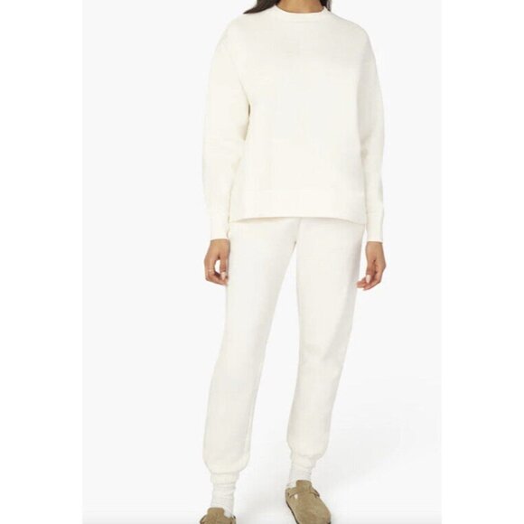 WEWOREWHAT Oversized Crew Neck Sweater IVORY, Size Large/X-Large - Picture 2 of 5